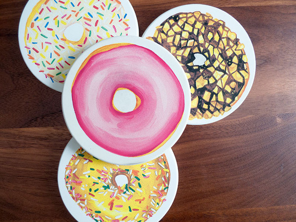 April Walters Donut Coasters by Coastermatic
