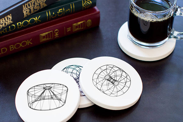 Designer Scaffold coasters by David Bellona