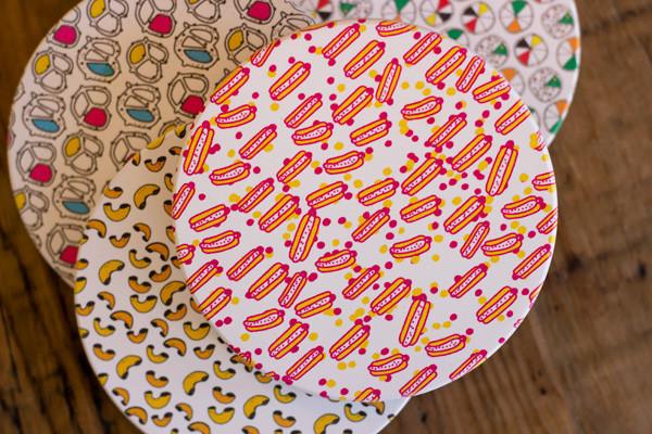 Designer junk food coasters by Kate Bingaman-Burt